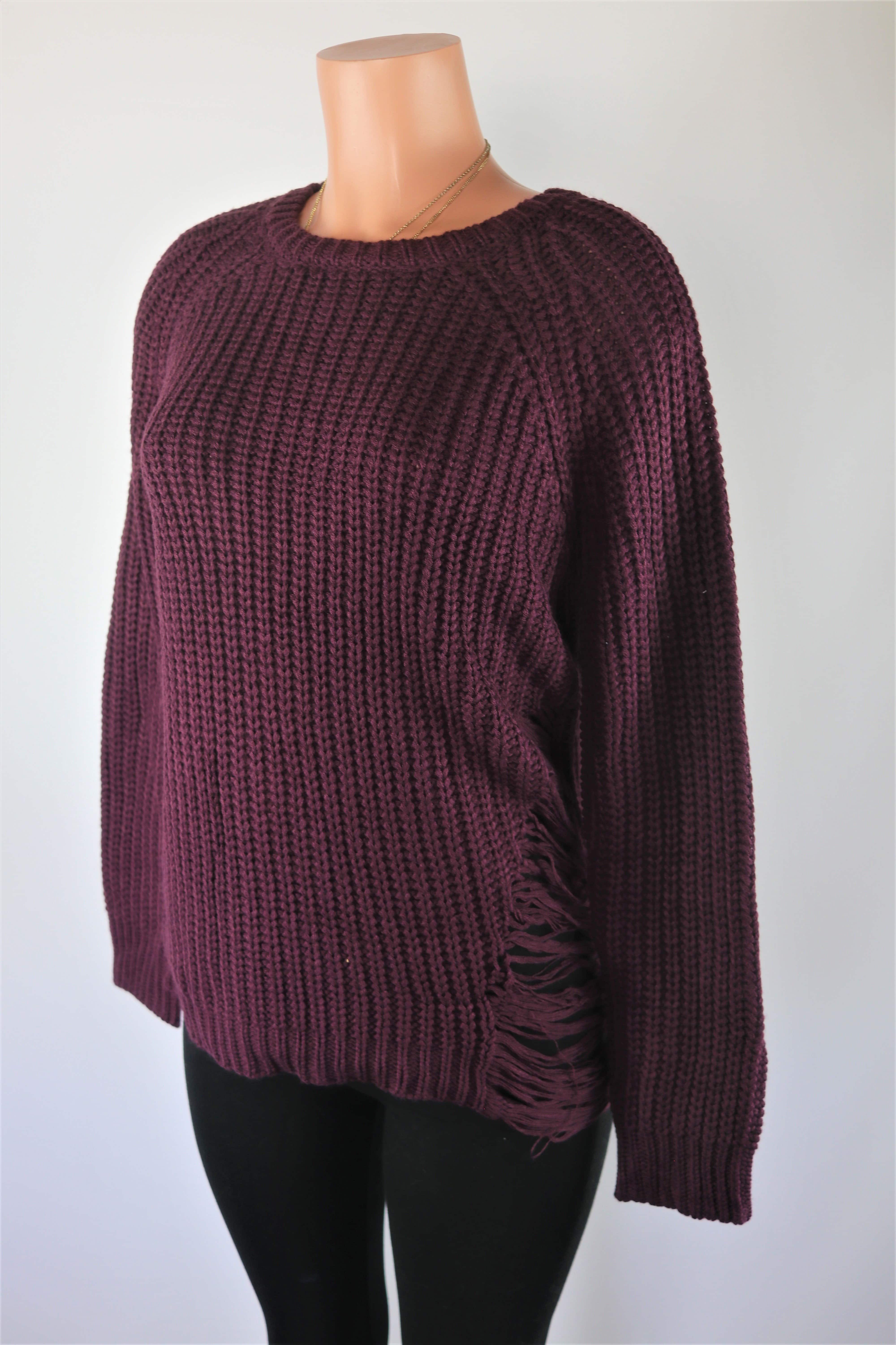 deep plum sweater