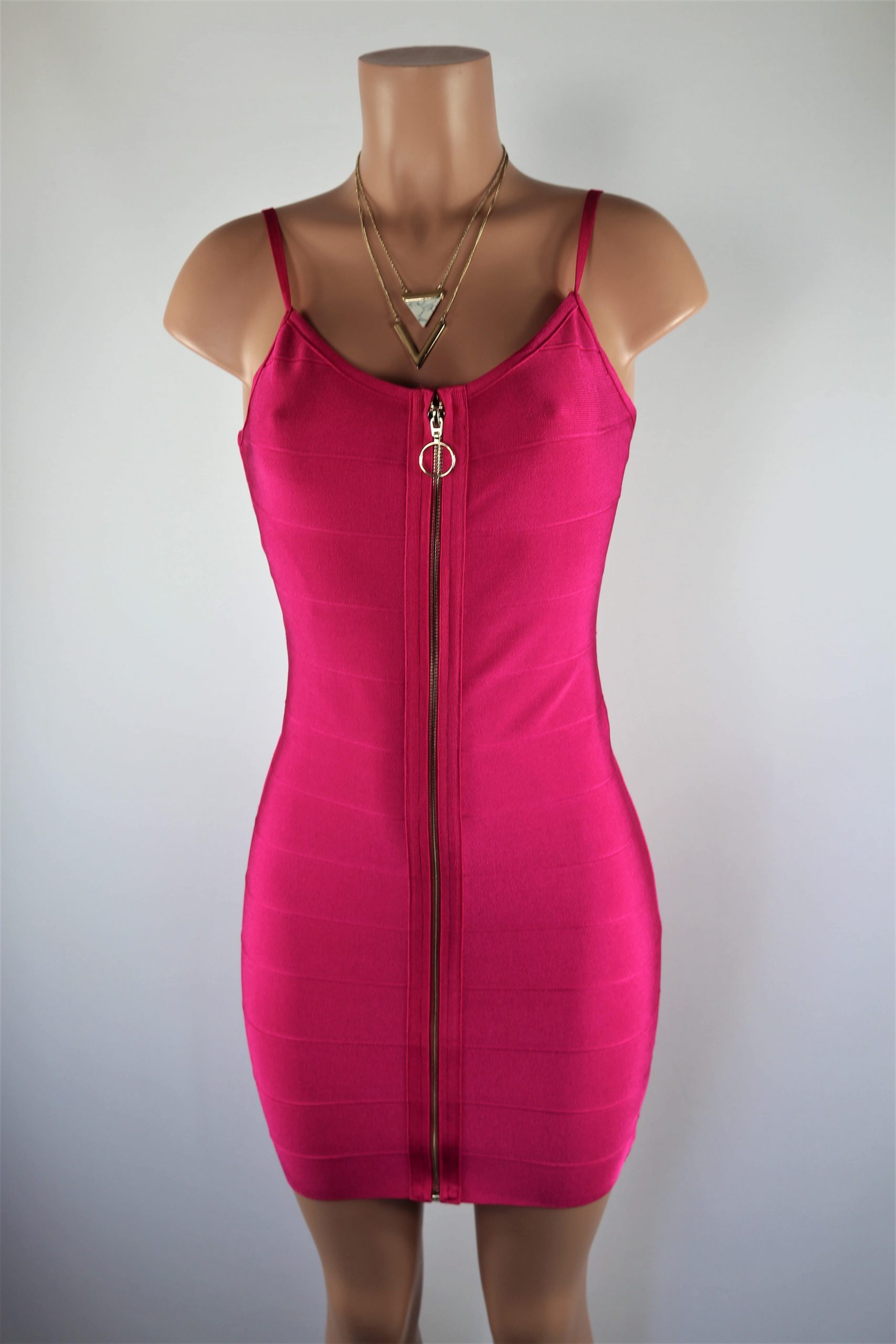 Fuchsia Zipper Dress NeedMyStyle