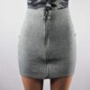 Circle zipper mini skirt