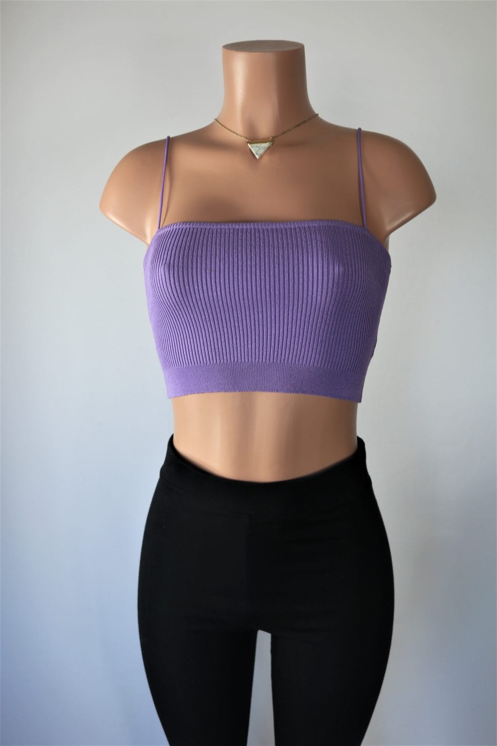 basic fitted crop top