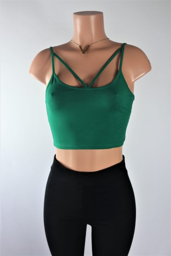 Caged Crop Top - Stylish caged crop top bralette in 9 colors