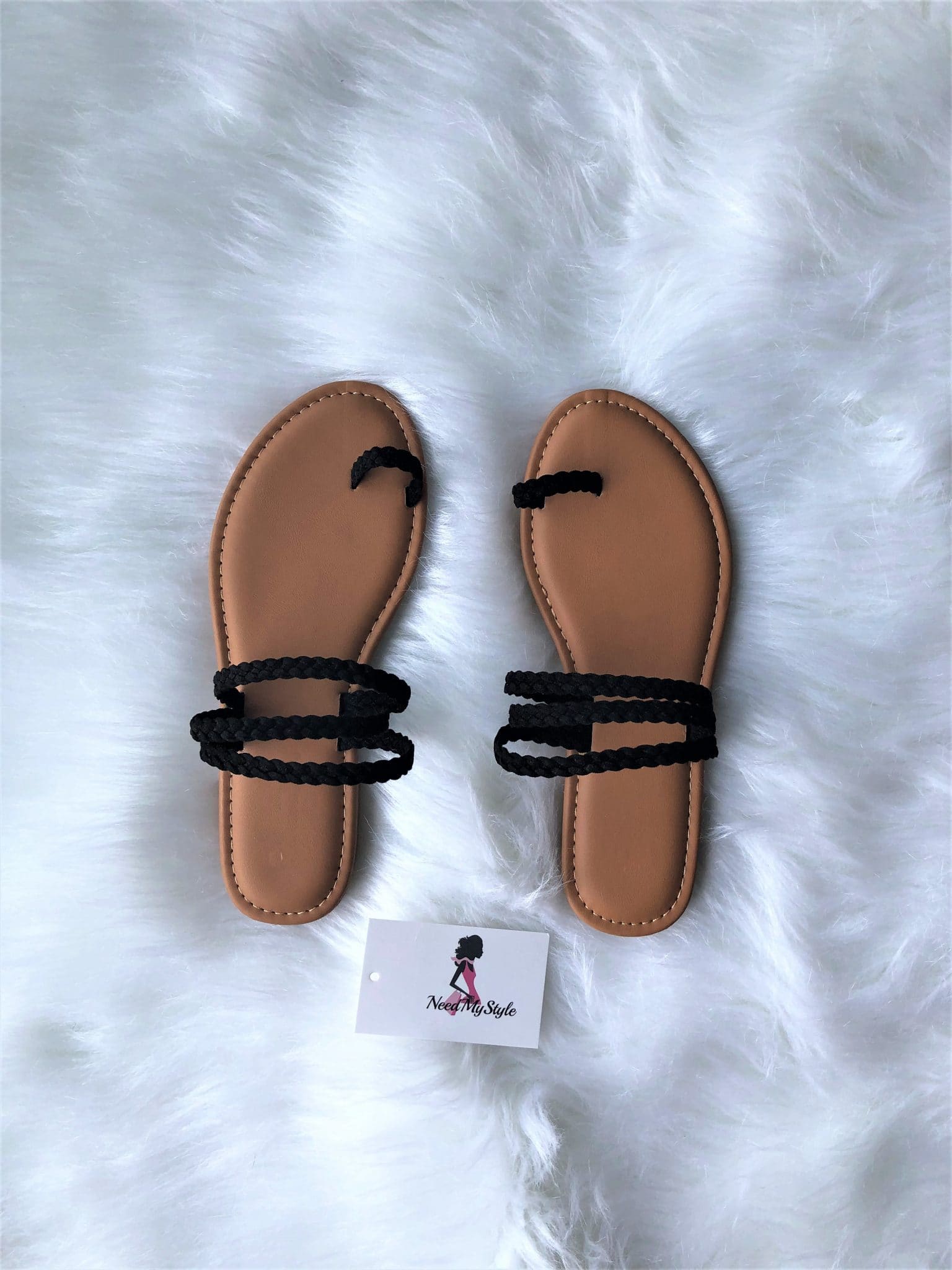 braided rubber sandals