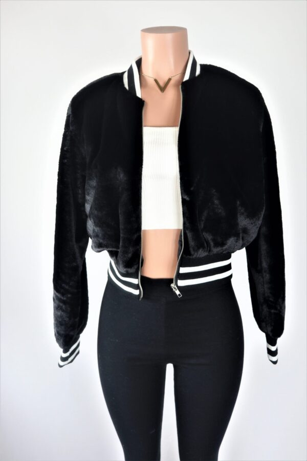 Faux Fur Bomber Jacket