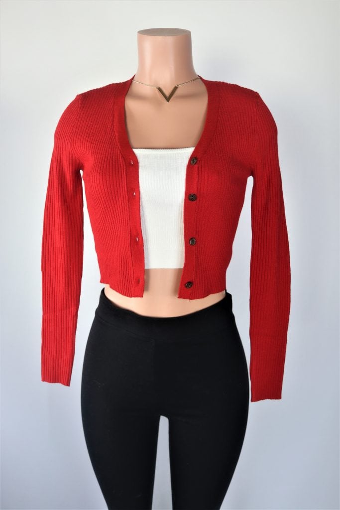 basic strappy crop top