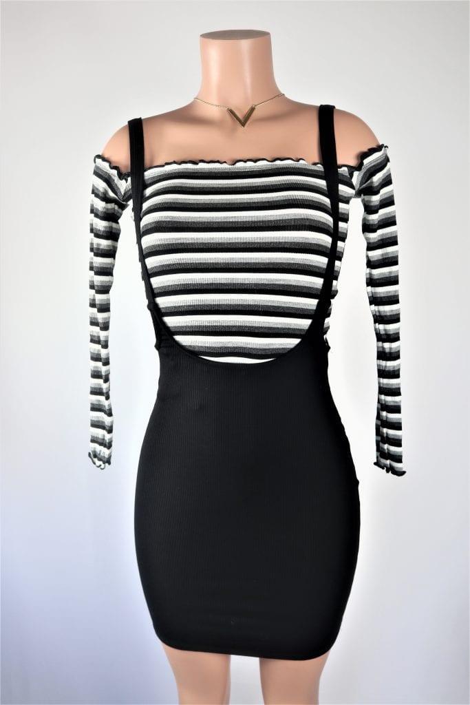 fitted suspender skirt