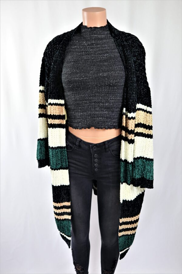 Stripe Chenille Duster