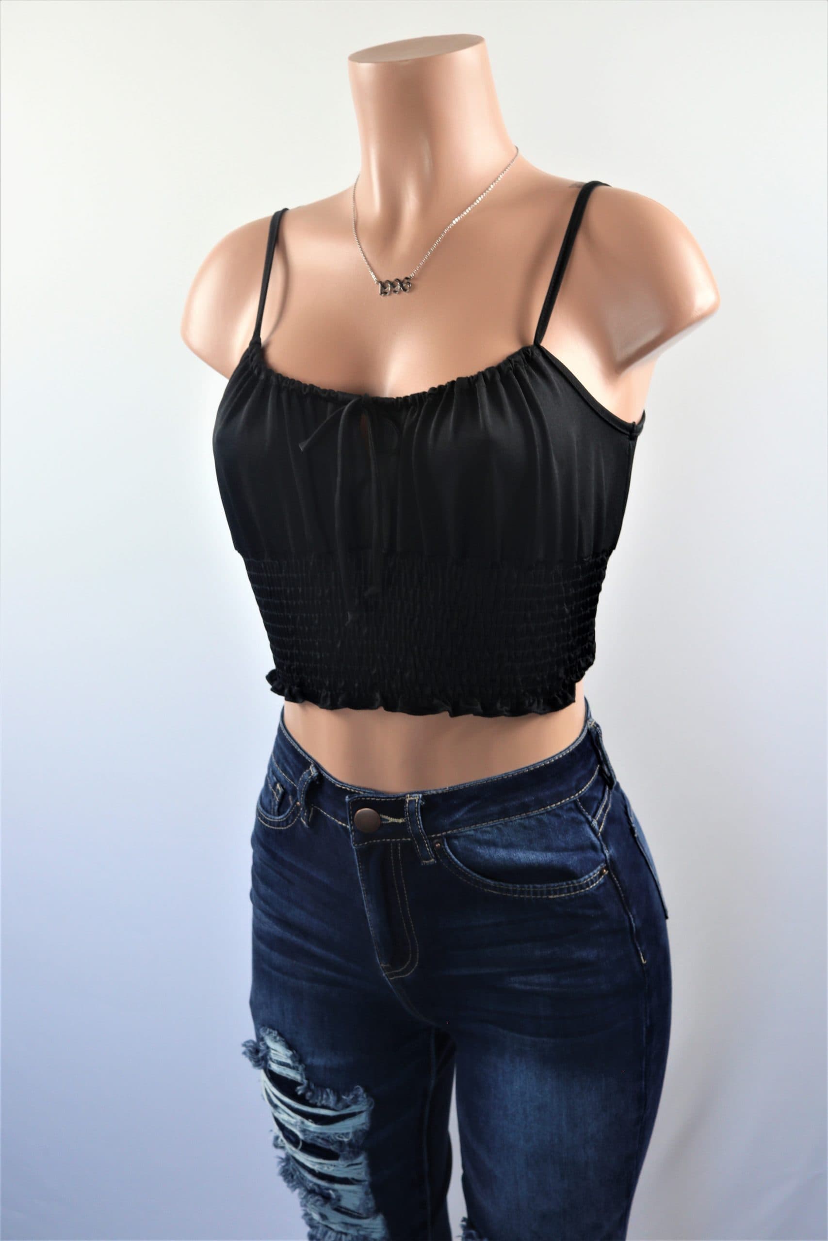 crop top without shoulders