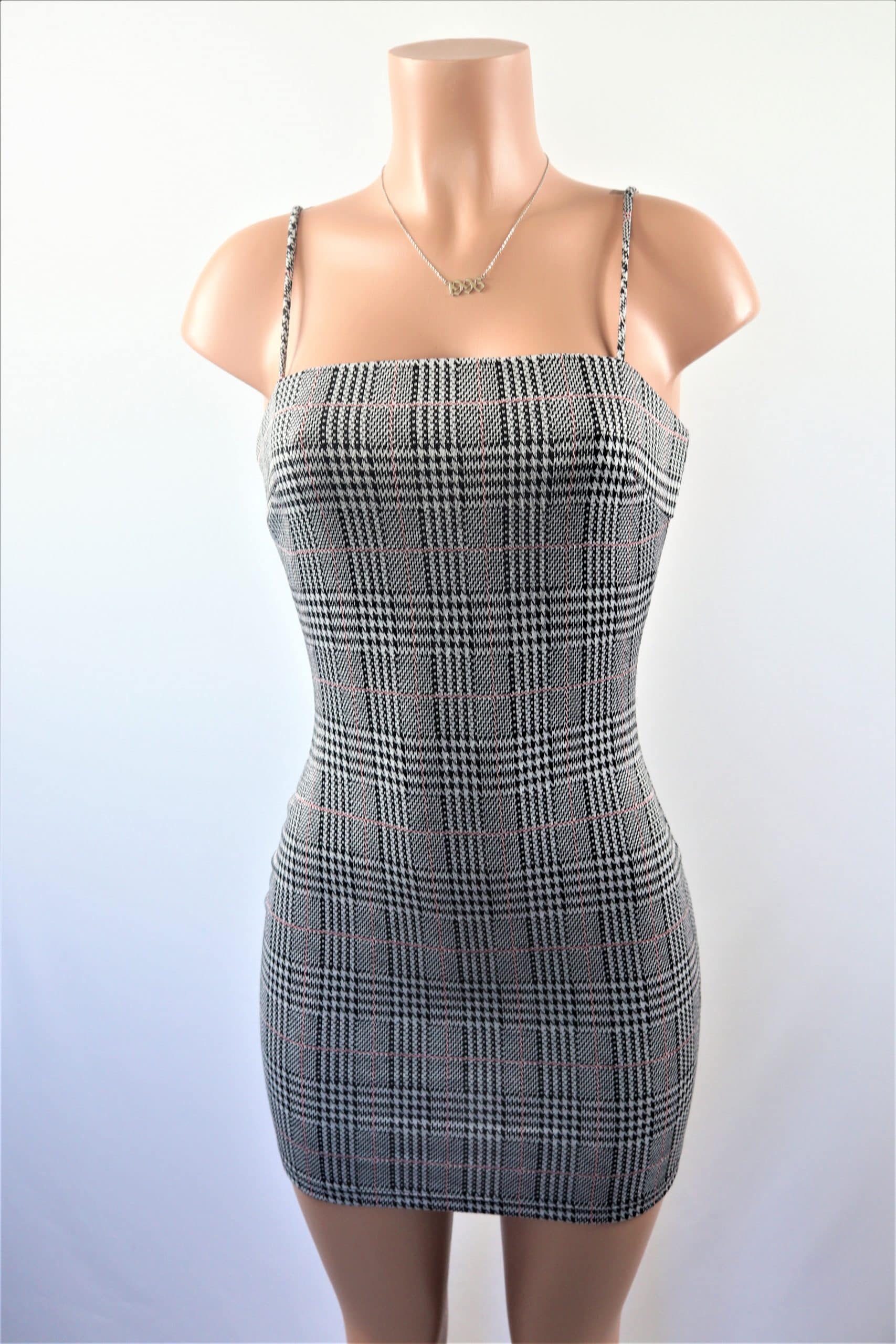 houndstooth mini dress