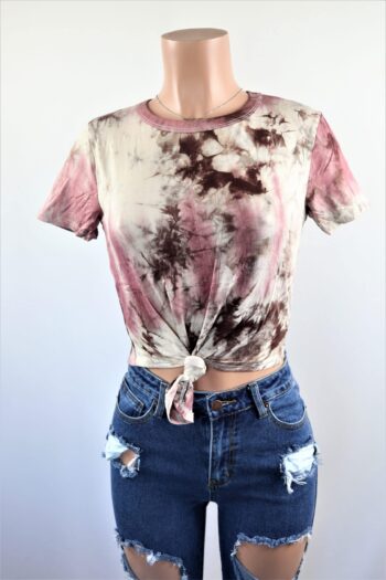 Mauve Tie Dye Top