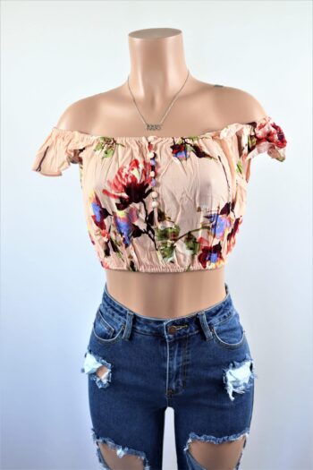 Blush Floral Crop Top