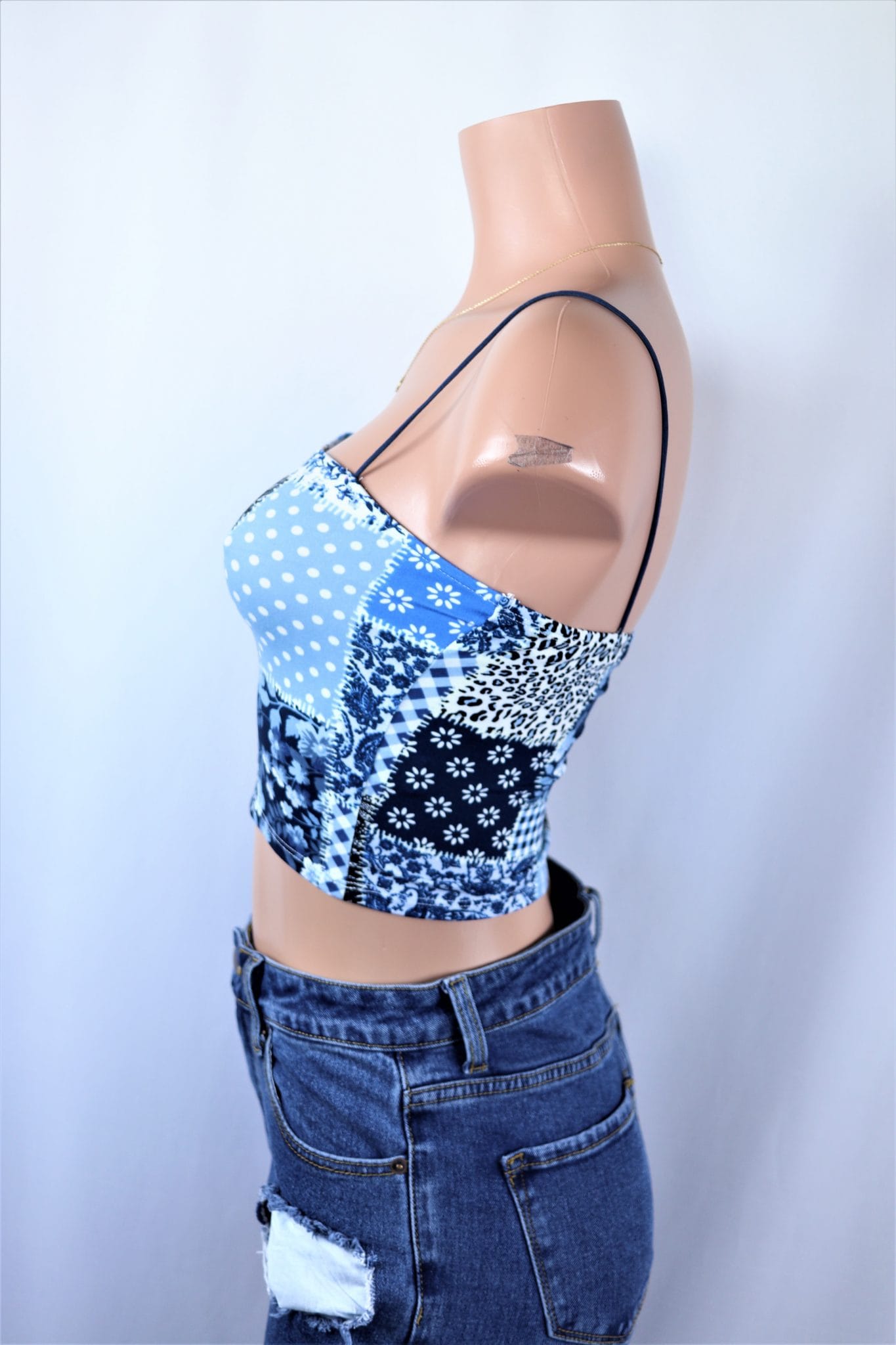 patched crop top