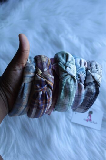 Plaid Knot Headband