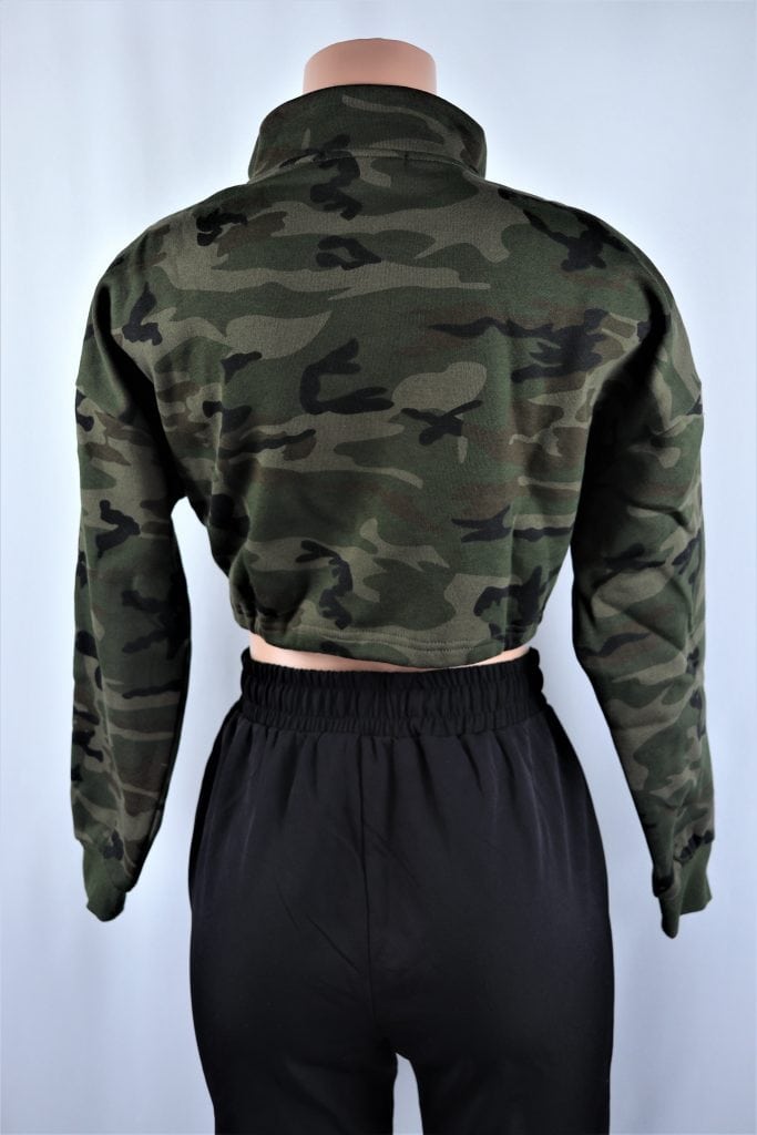 adidas camo crop top