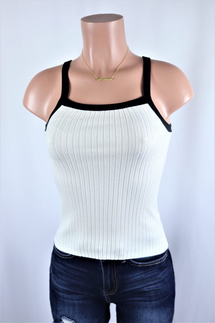 Twist Cut-Out Rib Knit Top herlipto+fauthmoveis.com.br