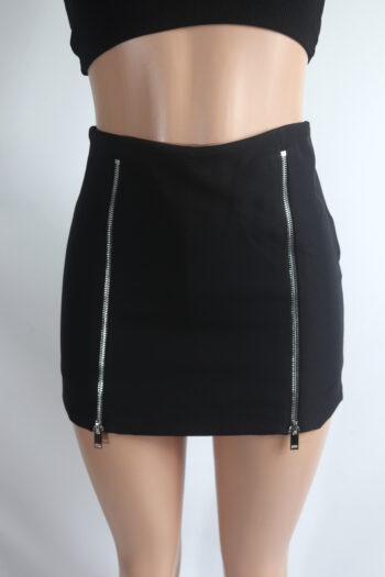 Double Zip Up Skort