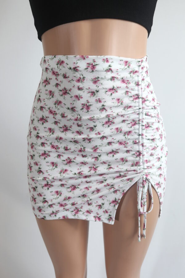 Ditsy Ruche Mini Skirt